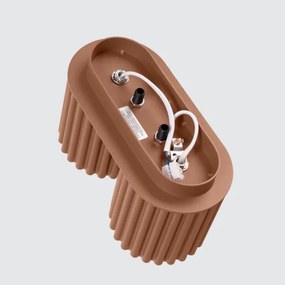 Sollux SL.1805 - Spot de tavan AURA, 2x GU10/10W/230V, maro