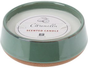 Lumânare repelentă Citronella, verde, 420 g , 12 x4,5 cm