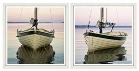 Tablou 2 piese Framed Art Boat Tranquil