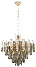 Candelabru modern cristal 8 becuri E14 Flare DIA200PL-08G Maytoni