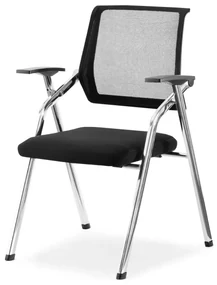 Scaun Harold (negru + crom). Promo -6%. 1111077