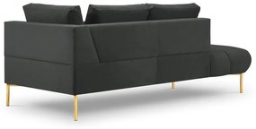 Sezlong Hasting 2 locuri catifea H75 cm