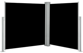vidaXL Copertină laterală retractabilă, negru, 140 x 600 cm
