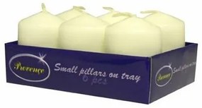 Provence Candle cilindru alb, 3,8 x 5,5 cm, 6 buc