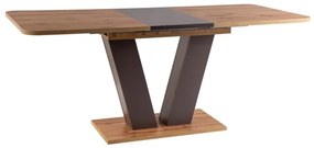 Masa extensibila Platon stejar wotan/maro L136-176 cm