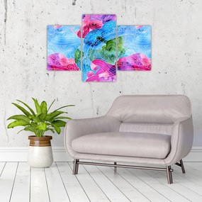 Tablou - Valuri colorate (90x60 cm)