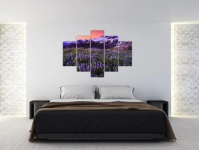 Tablou - Vulcan și flori (150x105 cm)