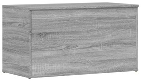 815193 vidaXL Cufăr de depozitare, gri sonoma, 84x42x46 cm, lemn compozit