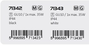 Spot aplicat pentru baie, Protectie IP44 Koven negru