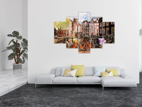 Tablou - Amsterdam, pictură (150x105 cm)