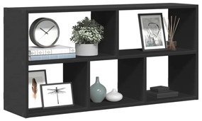 vidaXL Raft de perete, negru, 100x25x50 cm, lemn prelucrat
