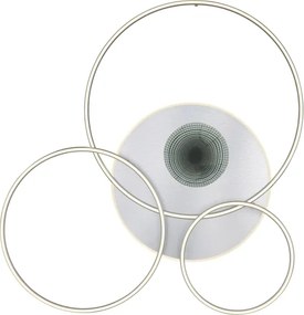 Globo 48466-70ASH-LED St plafonieră INVERTINA 70W/230V Wi‑Fi Tuya crom + telecomandă