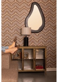 Vitrină aurie din metal 100x80x38,5 cm Gertlush – Dutchbone