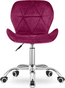 OFERTA Scaun de birou burgundy AVOLA VELVET II. calitate