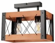 Plafoniera rustica 2 becuri E27 Frida 46556 Lamkur