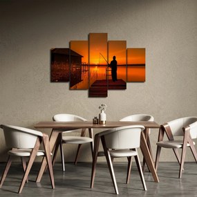 Tablou cu pescar (150x105 cm)