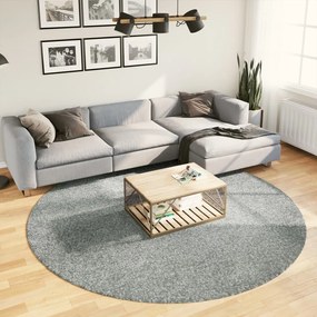vidaXL Covor pufos &quot;PAMPLONA&quot; cu fire înalte, verde modern, Ø 240 cm