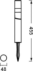 Lampă LED de exterior Ledvance ROTA SPIKE LED/1W/12V IP44