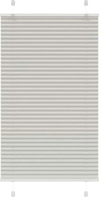 vidaXL Jaluzea plisată gri deschis 75x150cm Lățime țesătură 74,4 cm