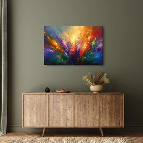 Tablou - Abstracție de flori (90x60 cm)