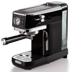 Espressor manual Ariete ESPRESSO SLIM MODERNA 1381/32, 1300W, 15 bar, 1.1 L, Cafea macinata si doze ESE, Negru
