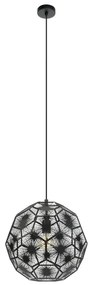 Lustră pe cablu Eglo 39618 SKOURA 1xE27/60W/230V 41 cm negru