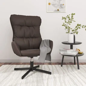 341189 vidaXL Scaun de relaxare, maro, piele ecologică