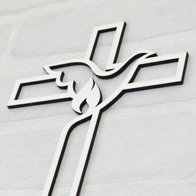 DUBLEZ | Cruce creștină din lemn pentru perete
