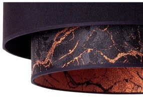 Duolla - Lustră pe cablu NANTES 1xE27/15W/230V d. 45 cm neagră/cupru