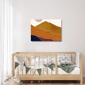 Tablou pe sticlă - Muntele de design Spacefrog N⁰1 (70x50 cm)