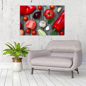 Tablou cu legume (90x60 cm)