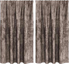 vidaXL Cortine din catifea 2 pcs Cappuccino 140 x 140 cm Catifea