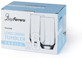 Set pahare pentru apa Luigi Ferrero Danilo FR-025AD 385ml, 6 bucati 1006933