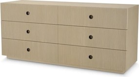 Comoda design LUX, Furnir de stejar albit, Dimitrios