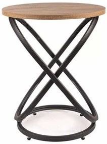 Măsuță de cafea Eos IV, stejar artisan / negru