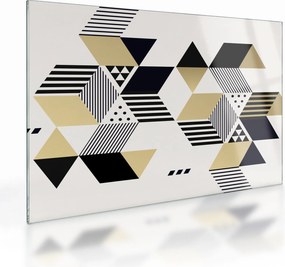 Tablou pe sticlă - Forme geometrice N⁰1 (70x50 cm)