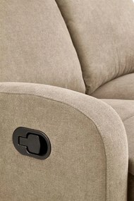 Canapea recliner Oslo 2S stofa bej H100 cm