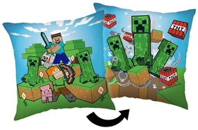 Minecraft Creeper Chaos pernă decorativă 40x40 cm