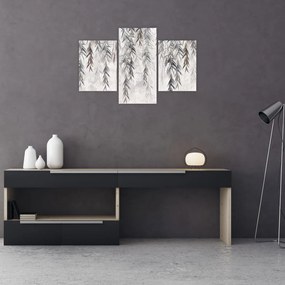 Tablou - Crenguțe de salcie, tencuiala gri (90x60 cm)