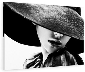 Tablou canvas BW Girl 120x80 cm