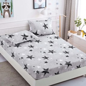 Lenjerie de pat 3 cu elastic 100% bumbac - a742 de la Onesleep