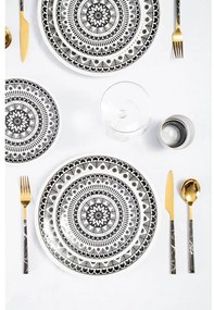 Tacâmuri din oțel negru-auriu 16 buc. Avie – Premier Housewares