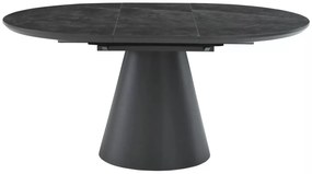 Masa Angel II marmura gri/negru L120-160xl120 cm