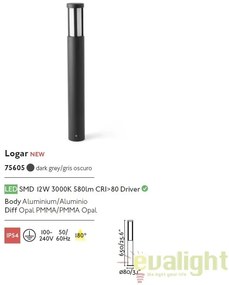 Stalp LED iluminat exterior design modern LOGAR-1 H65cm 75605