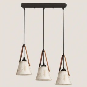 Lustră pe cablu 3xE27/40W/230V alb