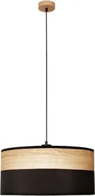 Suspensie pe cablu ALBA 1xE27/15W/230V Ø 45 cm negru/maro