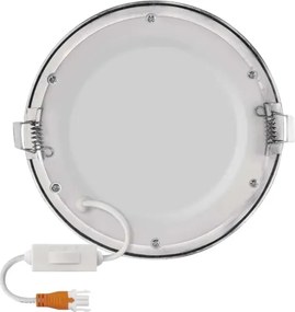Corp de iluminat LED încastrat NEXXO LED/12,5W/230V 3000/3500/4000K argintiu Ø 17 cm
