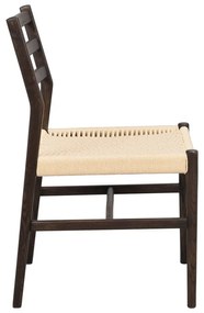 Scaune de dining natural /maro închis 2 buc. Harlan – Rowico