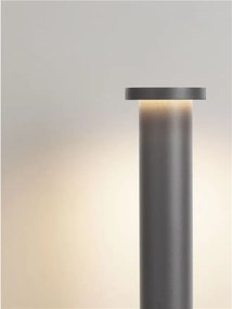 Stalp de exterior LED 3000K, IP65 Bast H-65cm gri inchis