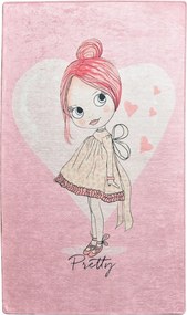 Covor PRETTY, 100x160 cm, forma dreptunghiulara, poliester/stofa catif